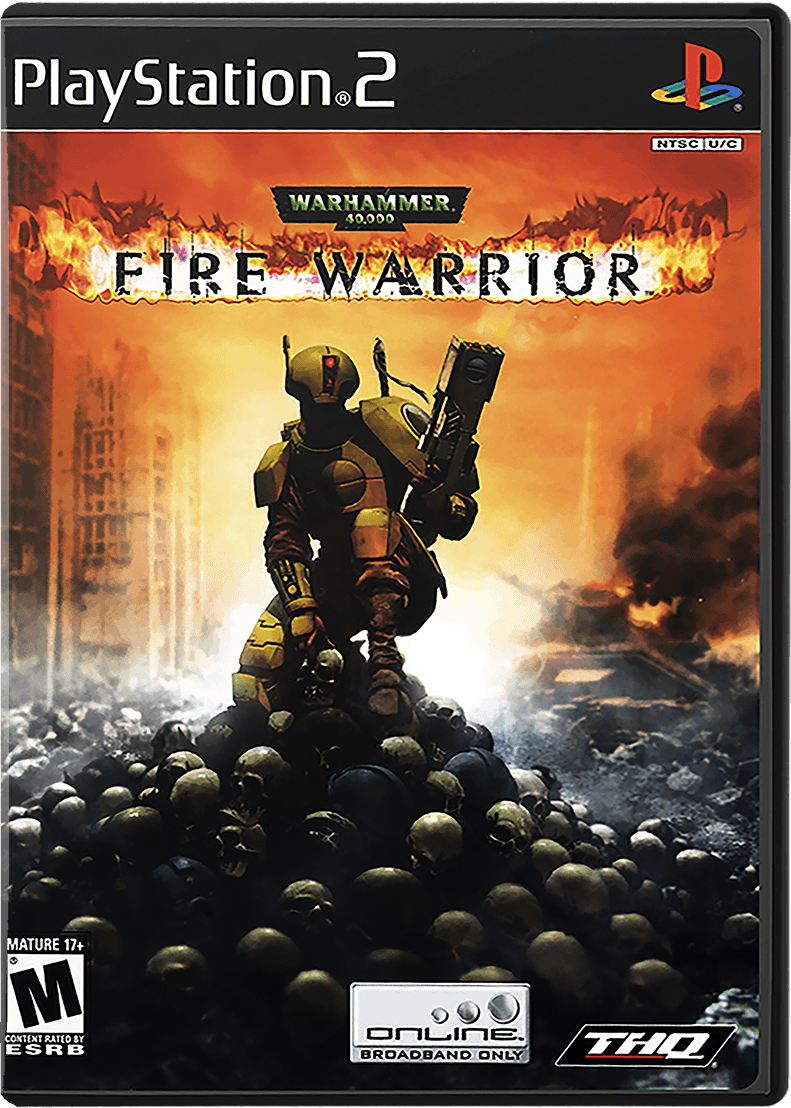 Warhammer 40000 Fire Warrior box art for Playstation 2